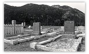 Winkler's family plot in the Hedley Cemetery