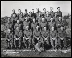 Members of the 3rd Battalion Irish Fusiliers, Vancouver Regiment at Camp Vernon