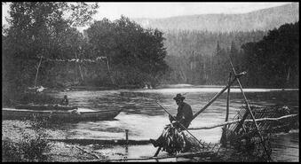 First nations fish trap near Enderby