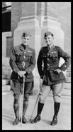 Carson McLeod and Glen Manly in military uniforms