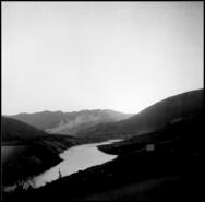 Looking up-river towards Trail from viewpoint down from Montrose, 1950s