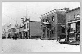 H.B. Morley Co. Hardware, Bank of Montreal, Abbott Drug & Post Office