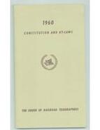 Constitution and By-laws and Special Rules of Order, of the Order of Railroad Telegraphers