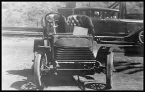 Reputed to be the first automobile in the interior, owner Mr. Clemes