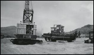 P & H Crane and "Sea Mule" Tug