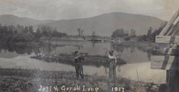 Jeff and Gerald Long hunting on the Creston Flats