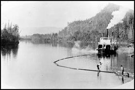 S.S. Florence Carlin on Shuswap River near Enderby