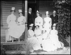 Doctors and nurses of Vernon's first hospital