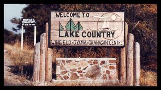 Welcome to Lake Country sign