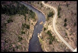 Aerial view of Granby River