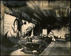 Interior of Baillie Grohman Sawmill, Canal Flats