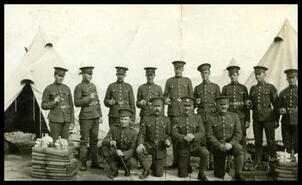 Soldiers at Vernon Camp possibly with Jack Maley