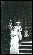 Cyril Smith, Beryl Harrop, Frank Constable and Doris Gleed at Harrop/Smith wedding