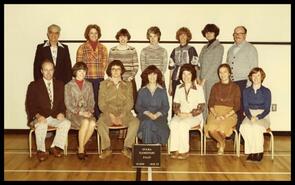 Oyama Elementary School 1976-77 staff