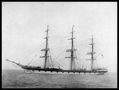 Three masted sailing ship, Earnock