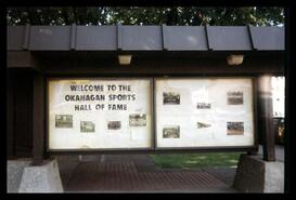 Okanagan Sports Hall of Fame display at Cenotaph Park