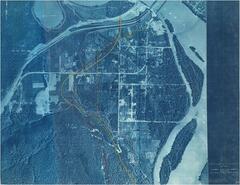 Aerial photograph - Plan of Big Eddy Area, Revelstoke - Special Mosaic relating to Columbia River Developments