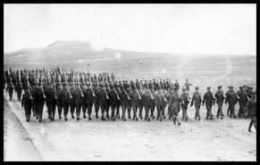 172nd Canadian Mounted Rifles training at Camp Vernon