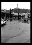Bay Avenue at Eldorado Street during the Gorge Creek April 1997 flood 
