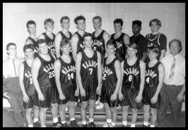 George Elliot Secondary School senior boy's basketball team