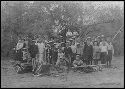 Group at Dominion Day picnic at Semlin Ranch