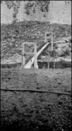 Suspension bridge over the Kootenay River at Brilliant, 1930s