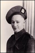 Elmer Palmer in military uniform