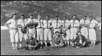 Vernon baseball team in Revelstoke,