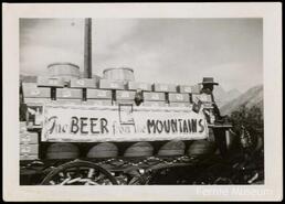 Wagon transporting Fernie Beer