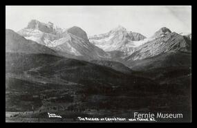 "The Rockies at Crow's Nest near Fernie, B.C."