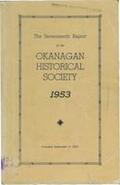 The seventeenth report of the Okanagan Historical Society 1953