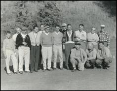 Group of men at Radium Golf Course