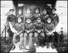 Members of the Signal Corps of the 2nd Canadian Mounted Rifles
