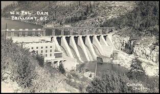 West Kootenay Power & Light dam at Brilliant, B.C.