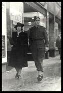 Enid and Bobby Smith in military uniform in Vancouver