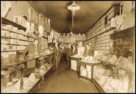 Interior of White's Shoe Store, Bay Avenue
