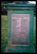 Pioneer Park cemetery information monument