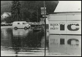 Finlayson Street during 1972 Sicamous flood