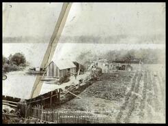 Freight lying at Thompson's Landing
