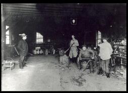Group in Bailey's Blacksmith Shop