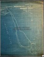 Plan of Roseberry (Rosebery)-New Denver wagon road, Slocan riding, Kootenay District, BC, ca. 1900