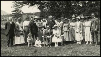 Erdmann Frederick Wilhelm Sellentin and Anna Letts wedding party at B.G. Hamilton's home
