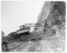Clearing rock slide at Cape Horn
