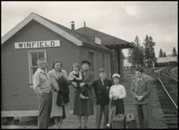 Group at old Winfield station