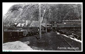 Mine tipple in Coal Creek, B.C.