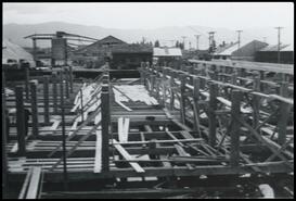 Reconstruction of S.M. Simpson Ltd. veneer plant, upper floor, after destructive fire of 1939