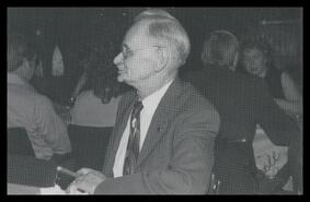 Bill Percival Wray at a dinner function
