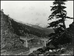 Cantilever bridge at Cisco, B.C.