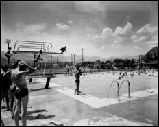 C.H. Wright Memorial Pool located in East Trail, 1960s