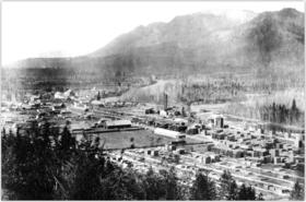 View of the sawmill at Enderby